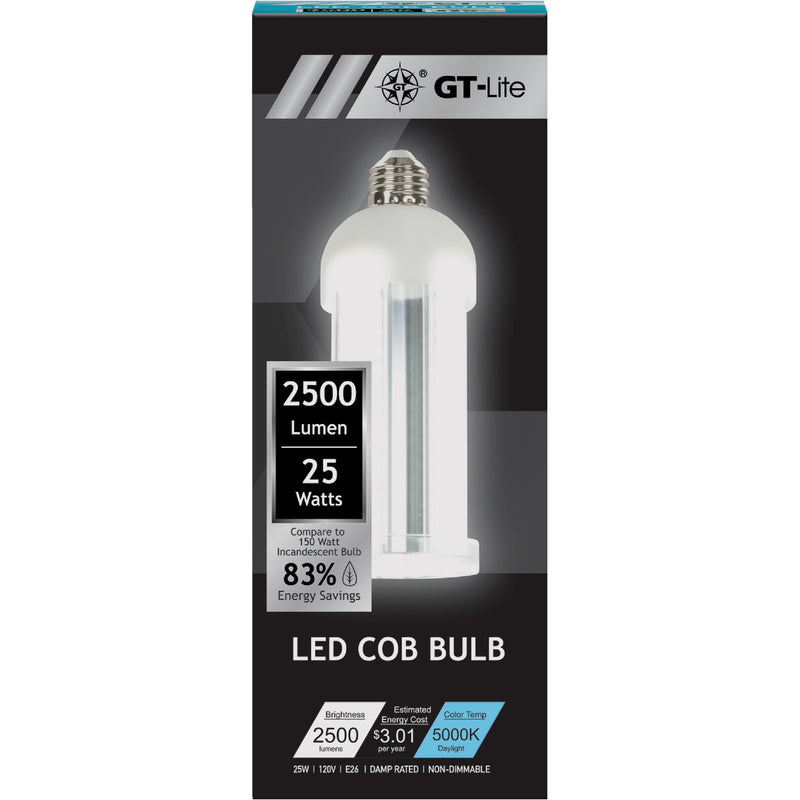 GT-Lite 150W Equivalent Corn Cob Medium Base Color Temperature Changing LED High-Intensity Replacement Light Bulb