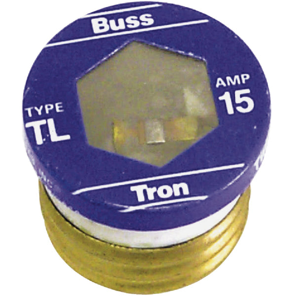Bussmann 15A TL Time-Delay Plug Fuse (4-Pack)