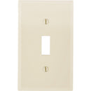 Leviton 1-Gang Thermoplastic Nylon Toggle Switch Wall Plate, Ivory