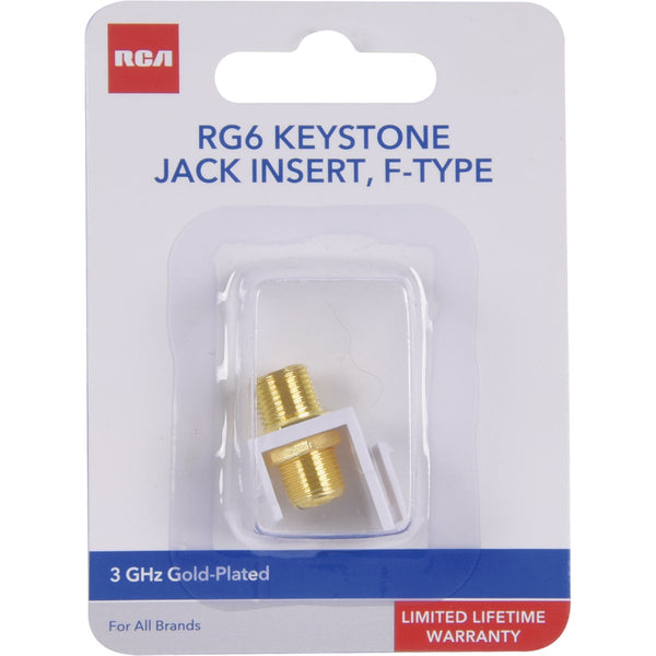 RCA Keystone Modular F-Connector Jack