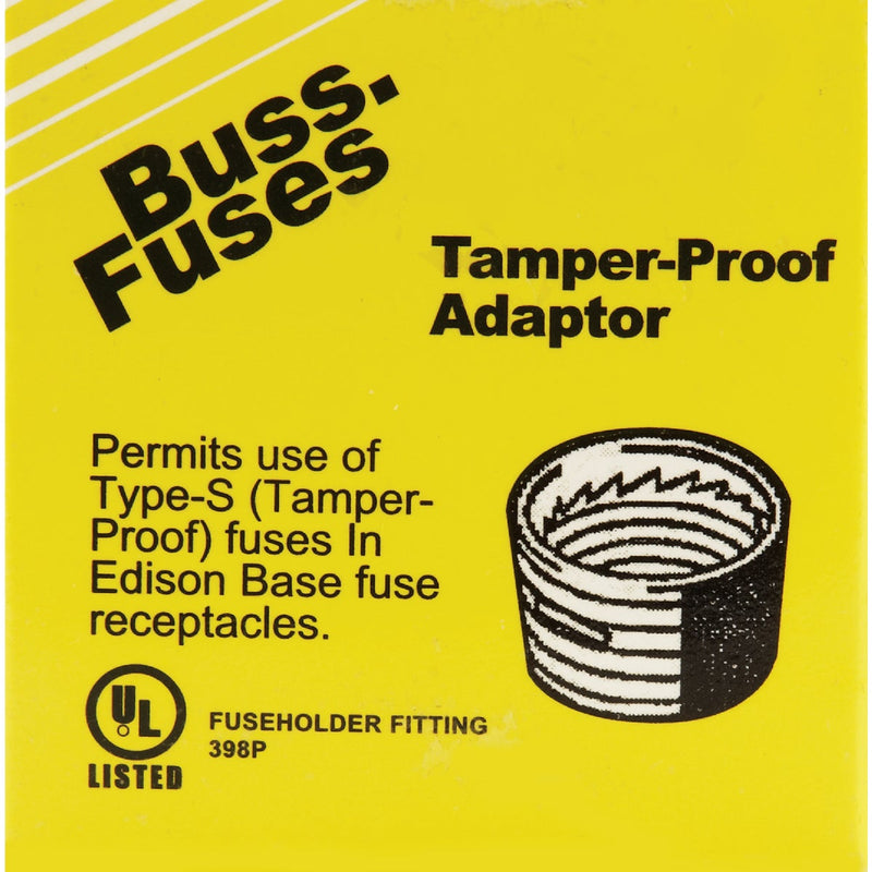 Bussmann Plug Rejection S-8, S-10, S-15 Fuse Adapter (4-Pack)