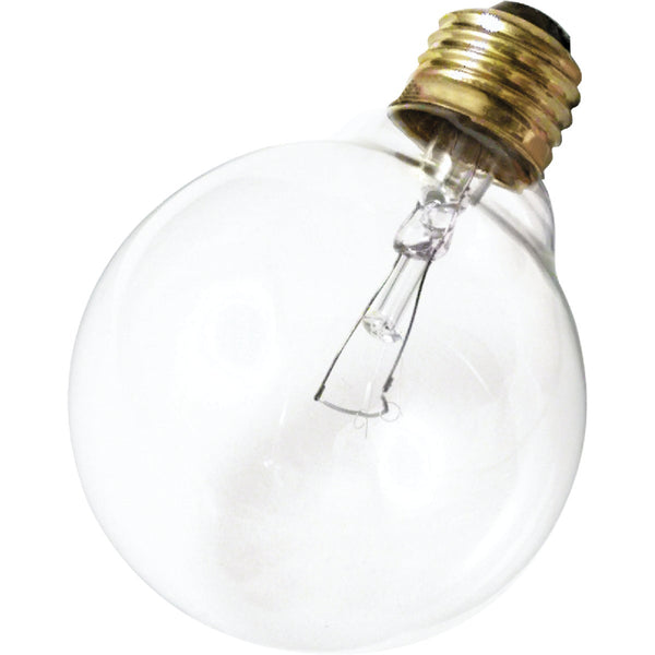 Satco 25W Clear Medium Base G25 Incandescent Globe Light Bulb