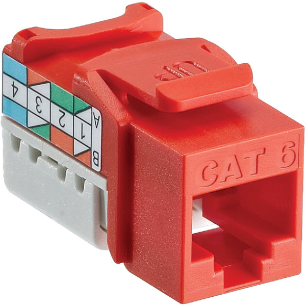 Leviton Orange 8-Conductor Cat-6 Connector Jack