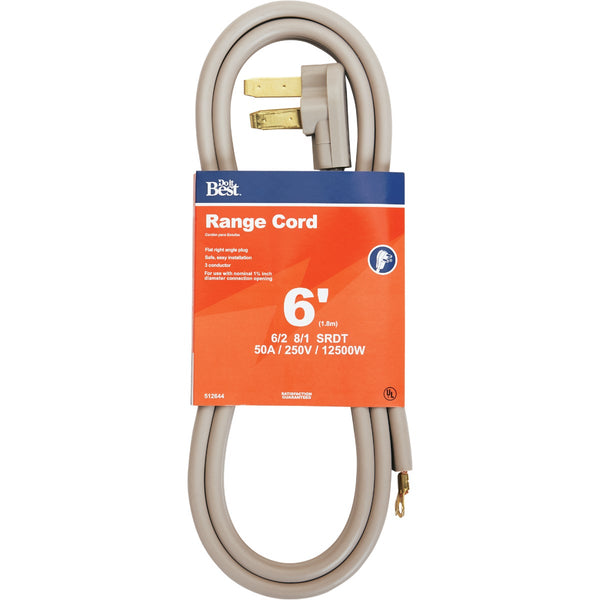 Do it Best 6 Ft. 6/2 + 8/1 Ga. 3-Conductor Range Cord