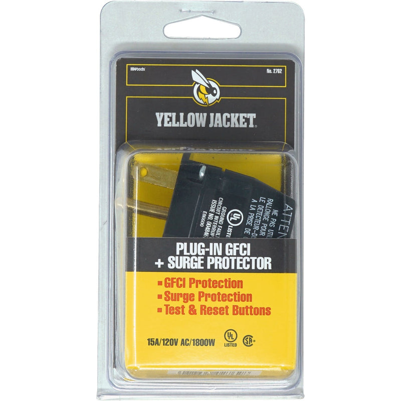 Yellow Jacket 15A 120V GFCI Portable Plug-In Adapter