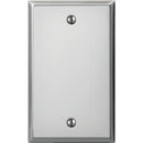 Amerelle 1-Gang Standard Stamped Steel Blank Wall Plate, Polished Chrome