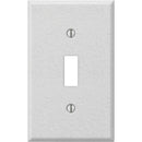 Amerelle PRO 1-Gang Stamped Steel Toggle Switch Wall Plate, White Wrinkle