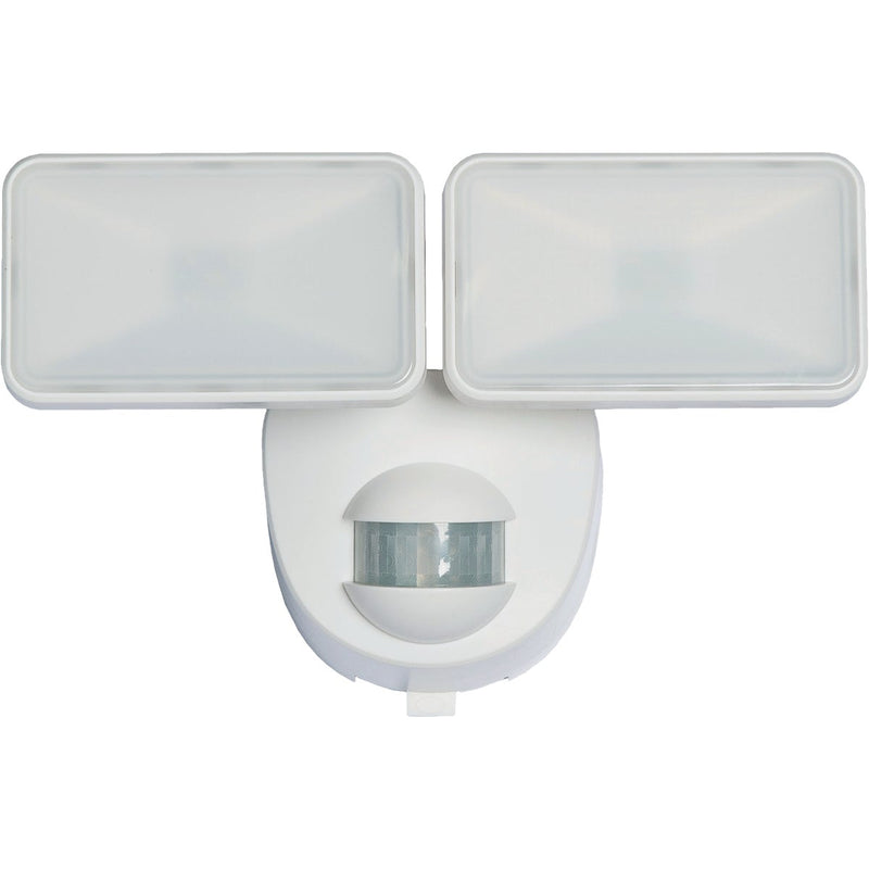 Heath Zenith White 400 Lm. LED Motion Sensing/Dusk-To-Dawn Battery Operated Security Light Fixture