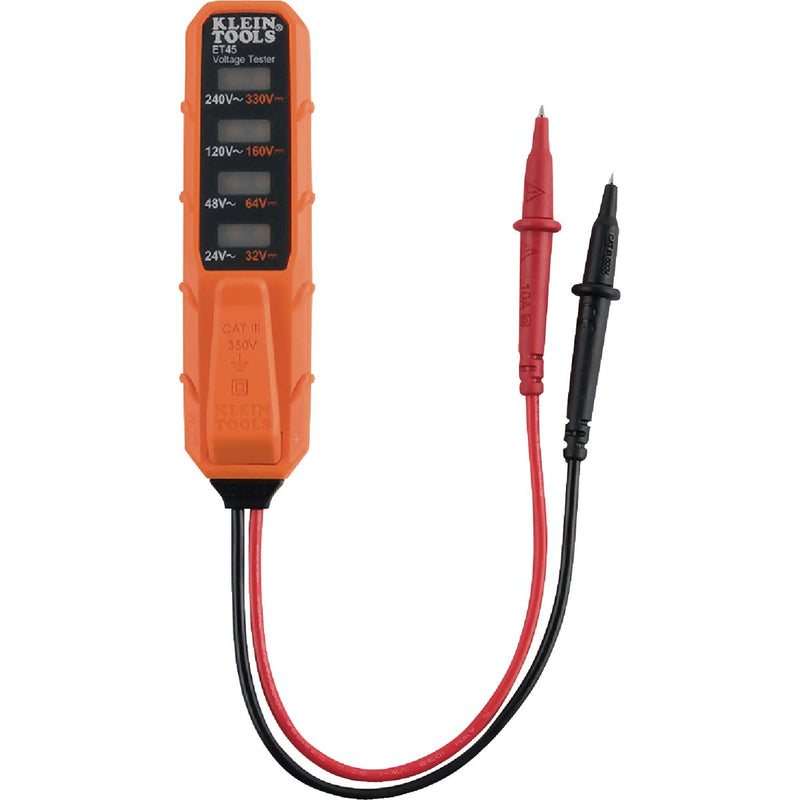 Klein AC/DC Electronic Voltage Tester with Test Leads