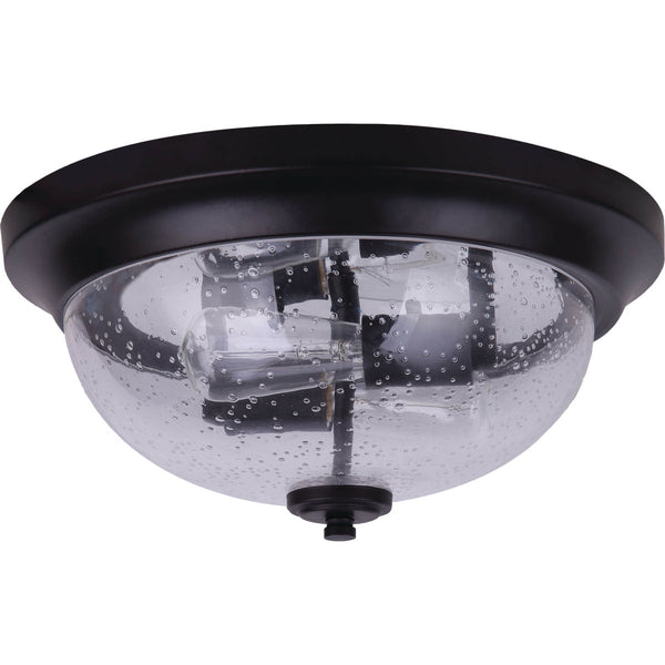 Home Impressions 13 In. Oil Rubbed Bronze LED Flush Mount Ceiling Light Fixture