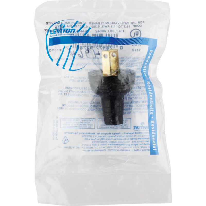 Leviton 15A 125V 2-Wire 2-Pole Round Cord Plug