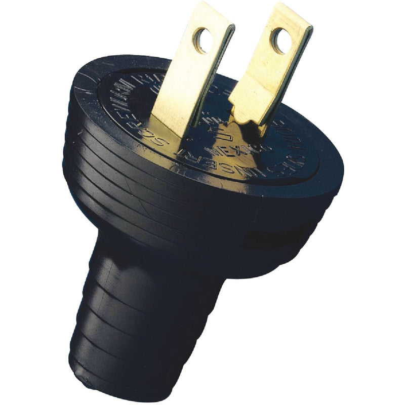 Leviton 15A 125V 2-Wire 2-Pole Round Cord Plug