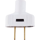 Leviton 15A 125V 2-Wire 2-Pole Vinyl Cord Plug, White