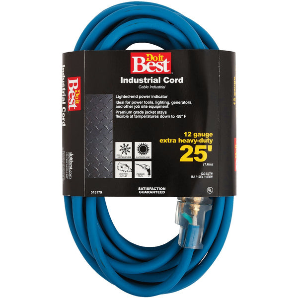 Do it Best 25 Ft. 12/3 Industrial Outdoor Extension Cord
