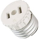 Leviton 600W 120V White Light Socket Adapter