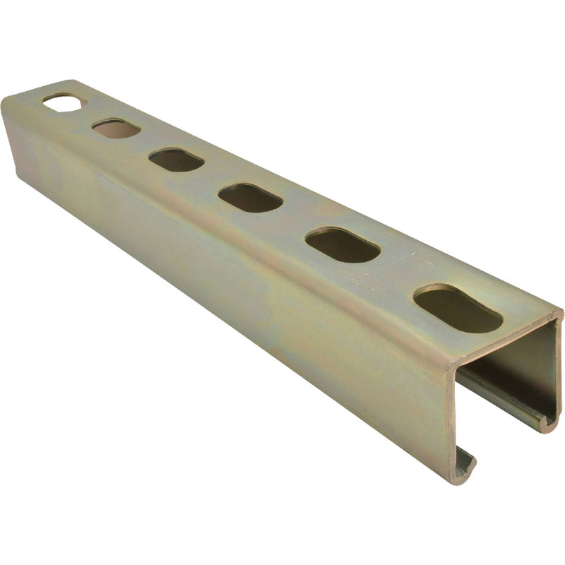 Superstrut 4 ft. 12 Ga. Gold Galvanized Electroplated Zinc Strut Channel