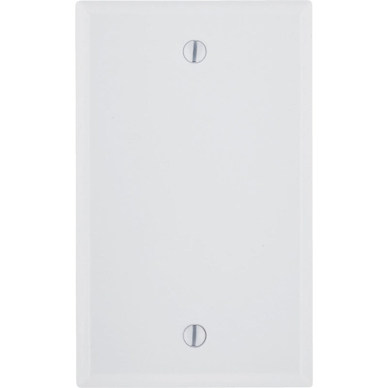 Leviton 1-Gang Standard Thermoset Blank Wall Plate, White