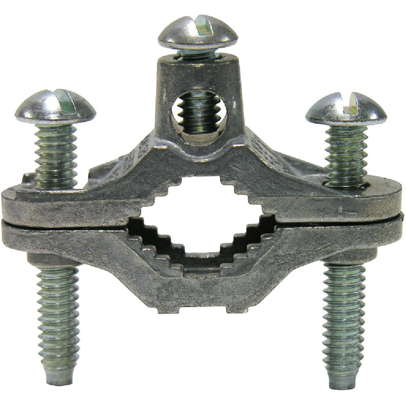 Southwire #8 SOL/STR Zinc Ground Clamp with Lay-In Lug