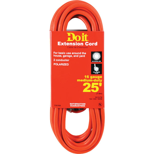 Do it 25 Ft. 16/2 Polarized Outdoor Extension Cord