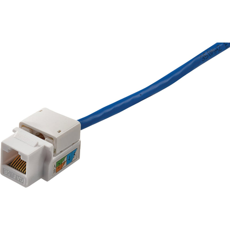 RCA Keystone CAT6/5E RJ45 White Modular Jack