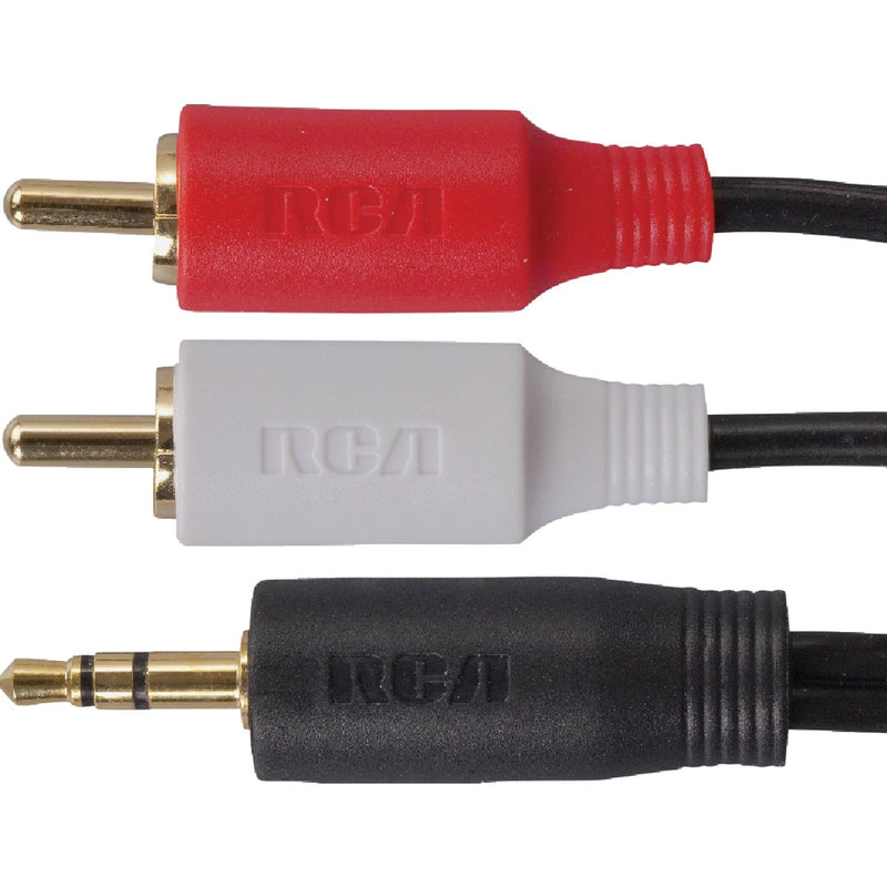 RCA 3 Ft. Single 3.5 mm Male RCA Y-Adapter