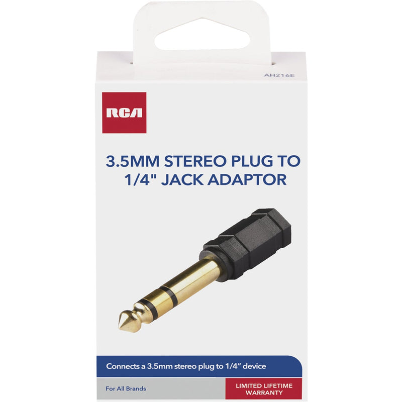 RCA 1/4 In. Plug to 3.5mm Jack Adapter Audio Adapter