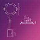 Philips 6 In. White Canless Selectable CCT LED Recessed Light Kit