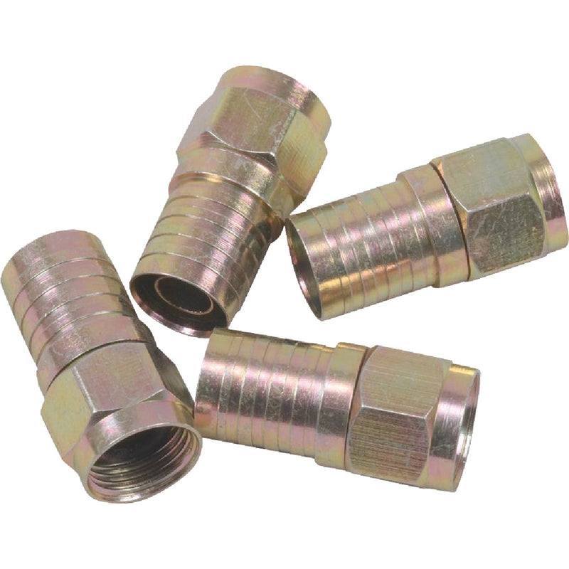 RCA RG6 F-Connector (4-Pack)