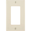 Leviton Decora 1-Gang Smooth Plastic Rocker Decorator Wall Plate, Light Almond