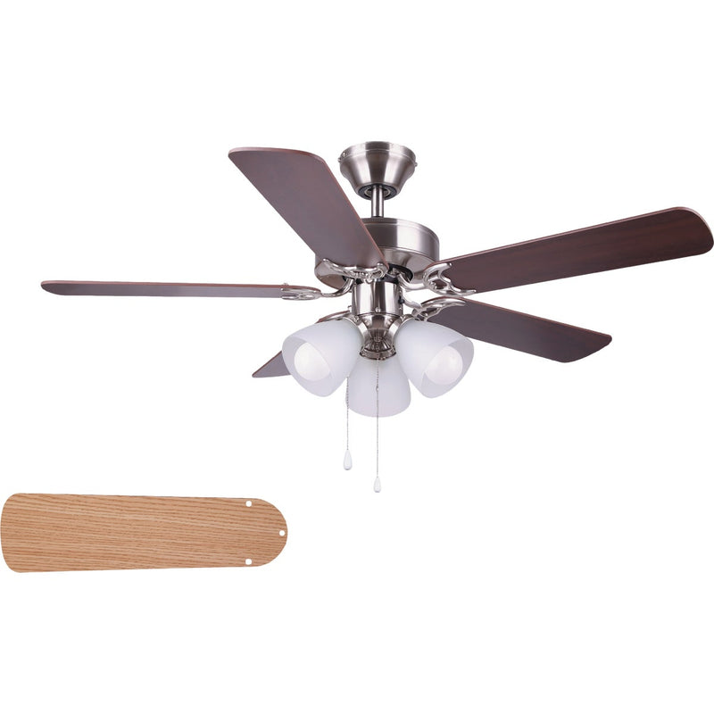 Home Impressions Studio 42 In. Brushed Nickel Ceiling Fan with Light Kit