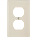 Leviton 1-Gang Smooth Plastic Outlet Wall Plate, Light Almond