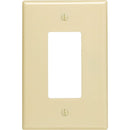 Leviton Decora 1-Gang Plastic Oversized Rocker Decorator Wall Plate, Ivory