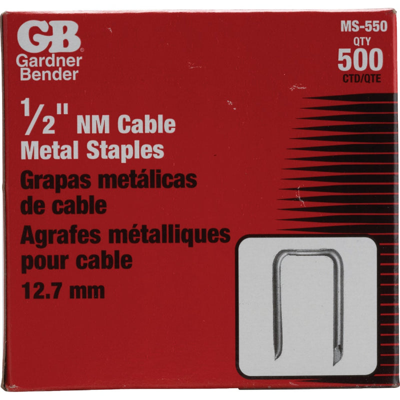 Gardner Bender 1/2 In. x 15/16 In. Carbon Steel Cable Staple (500-Count)