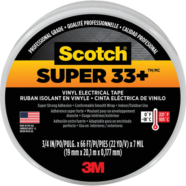 Scotch Super 33+ 3/4 In. x 66 Ft. Vinyl Electrical Tape