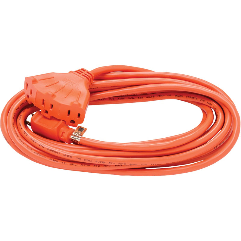 Do it Best 25 Ft. 14/3 Extension Cord with Powerblock