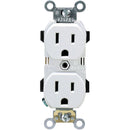 Leviton 15A White Industrial Grade 5-15R Duplex Outlet