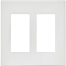 Leviton Decora Plus 2-Gang Poly Carbonate Screwless Decorator Wall Plate, White