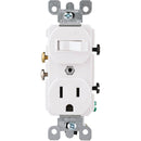 Leviton White 15A Heavy-Duty Switch & Outlet