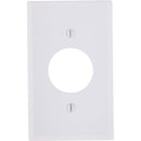Leviton 1-Gang Smooth Plastic Single Outlet Wall Plate, White