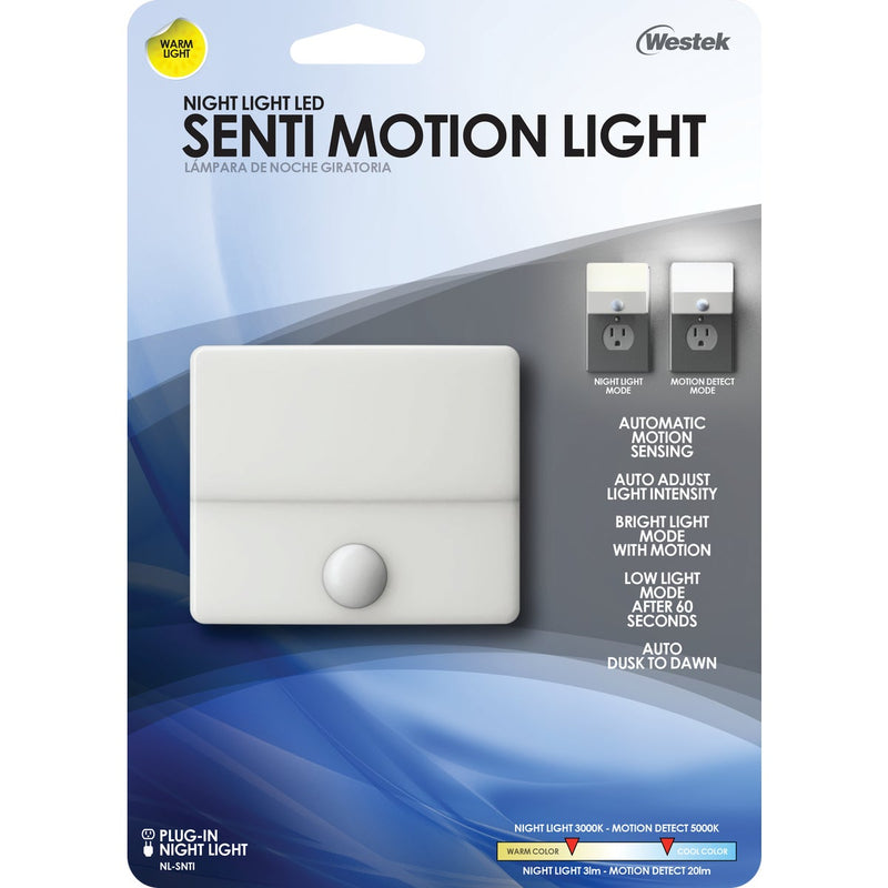 Westek Senti White Motion Activated LED Night Light