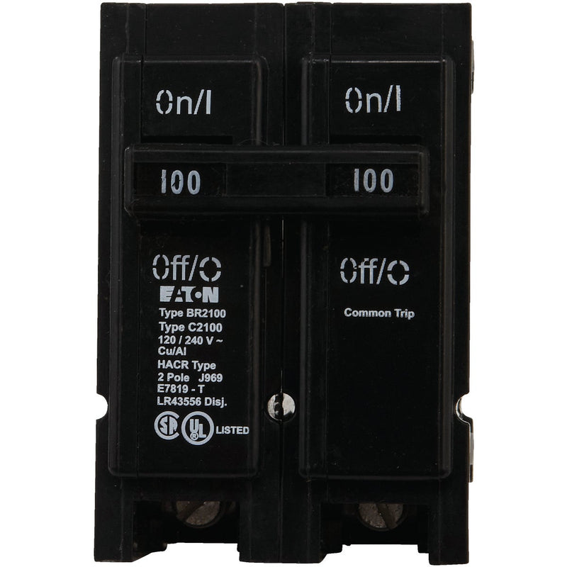 Eaton BR 100A Double-Pole Standard Trip Circuit Breaker