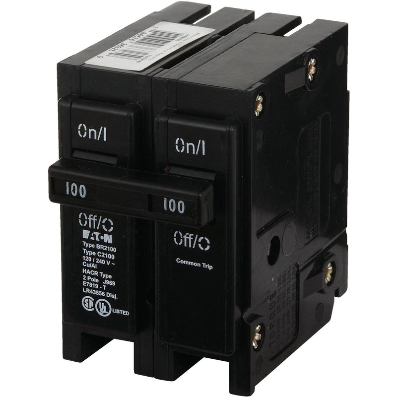 Eaton BR 100A Double-Pole Standard Trip Circuit Breaker