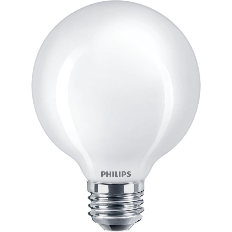 Philips 60W Equivalent Daylight G25 Medium Frosted LED Decorative Light Bulb (3-Pack)