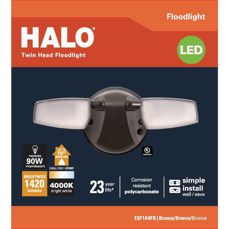 Halo Bronze 15W LED Floodlight Fixture