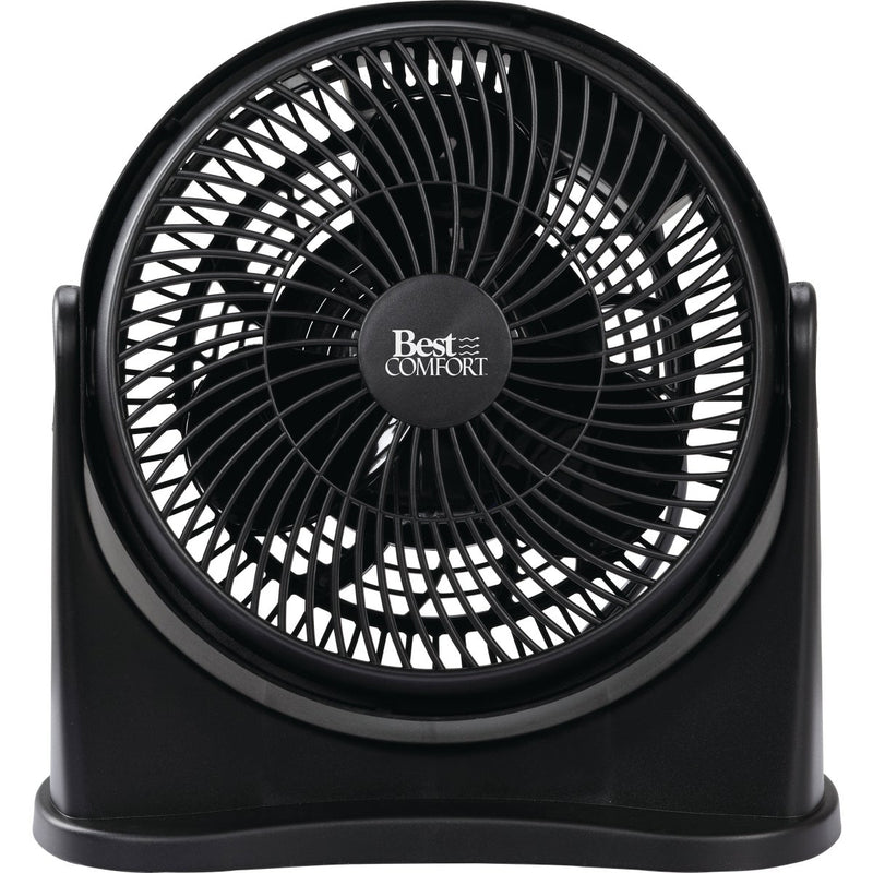 Best Comfort 8 In. 3-Speed Black Floor Fan