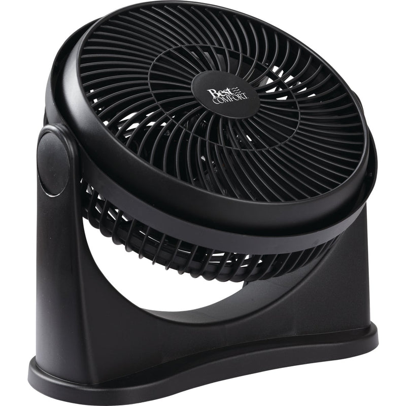 Best Comfort 8 In. 3-Speed Black Floor Fan