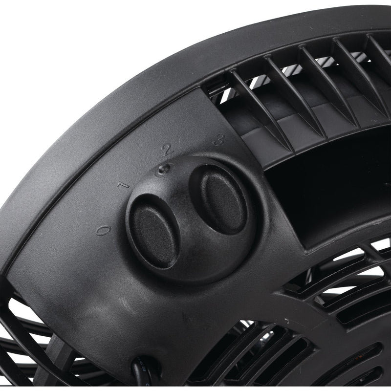 Best Comfort 8 In. 3-Speed Black Floor Fan