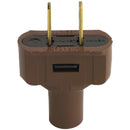 Do it 15A 125V 2-Wire 2-Pole Vinyl Cord Plug, Brown