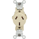 Leviton 20A Ivory Commercial Grade 10-20R Non-Grounding Single Outlet