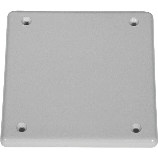 IPEX Kraloy 2-Gang 4.75 In. Square Blank Cover Plate